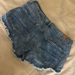 American Eagle High Rose Cut Off Shorts